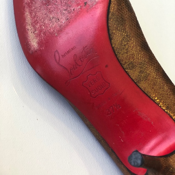 🎈SOLD🎈Christian Louboutin Metallic Heels - Picture 7 of 7